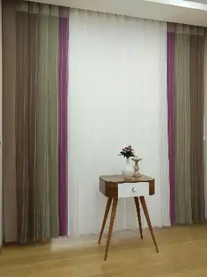 1. Kalite Çizgili Tül Dikey Zebra Perde - Ft11 Sütlü Kahve- Ft09 Elegance- Ft21 Gül Kurusu- Ft02 Ekru- Gül Kurusu-ekru-sütlü Kahve-açık Yeşil 2