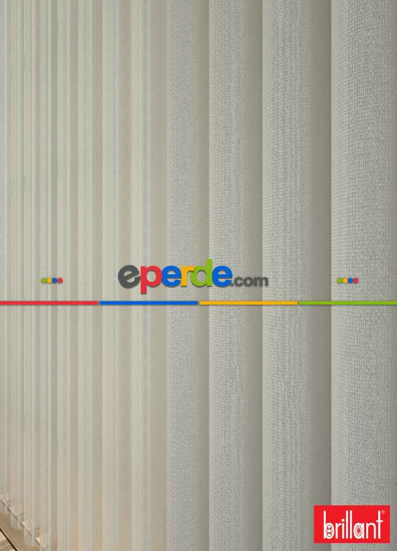 Brillant Akıllı Tül Perde Ekru Renkli Tül Dikey Zebra Perde Düz 1. Kalite