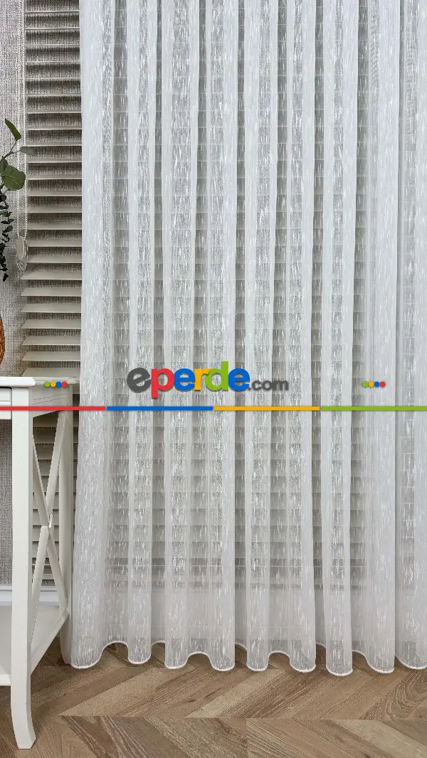 Yatak Odası - Ekru, Bambu Keten,tül Perde,yumuşak Ve Dökümlü