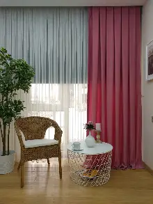 Soft Pembe Koyu Fon Perde- Pembe Koyu