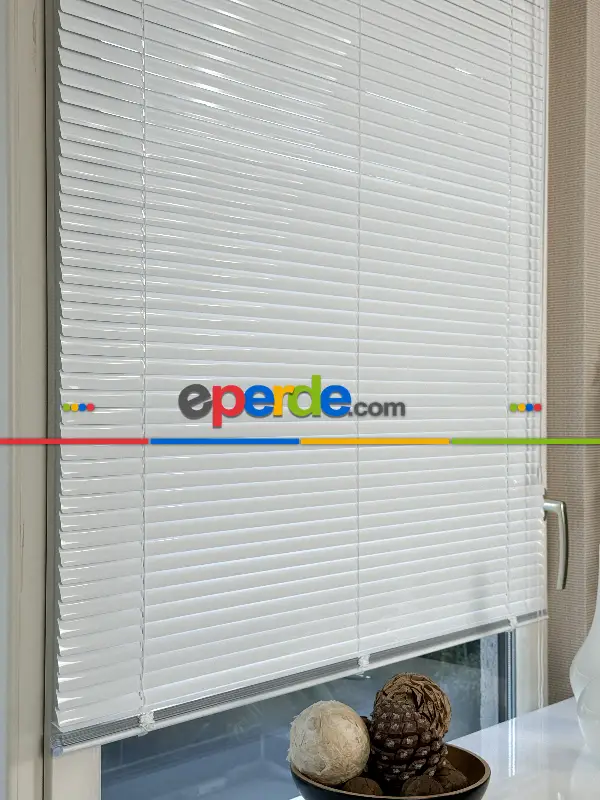 Beyaz Alüminyum Jaluzi Perde - 25mm