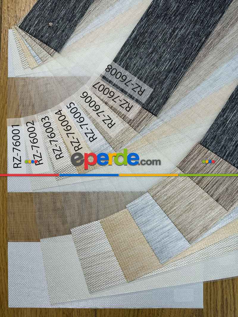 Genç Odası Siyah Jakar Dokuma Zebra Perde, Standart Metal Kasalı Yüksek Kalite Kornişe Kolay Montaj Seçenekli