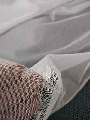 Oturma Odası - Modern Dökümlü Tül Perde - Açık Gri