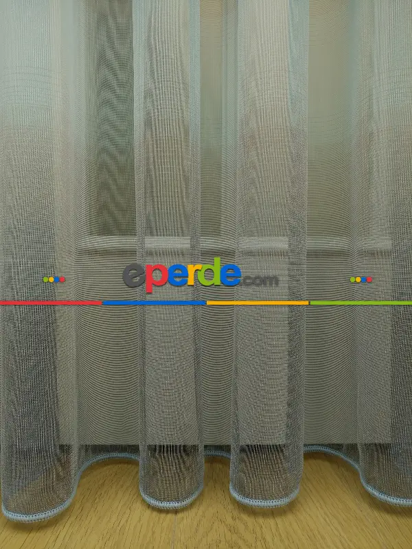 Salon Tül Perde - 1.kalite Degrade Renk Geçişli Şantuk Keten Tül Perde Perdesi 2021- Gri-Füme-Antrasit