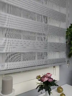 Gri Perle Home Düz Zebra Perde