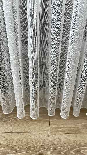 Mutfak - Düz Çizgili Tül - İnci Tül - Dönergücü- Ekru