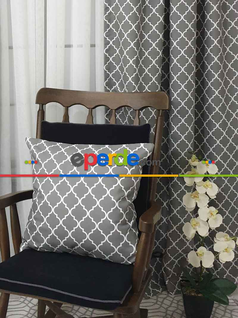 Ottoman Desenli Fon Perde Evm1926 Kumaşı Kalındır Duck Bezi Değildir