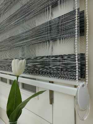 Salon Zebra Perde - Fırsat!!! Lüx Bambu Zebra Perde Ahşap Görünümlü -füme- Füme