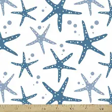 Çocuk Odası Fon Perde K608c - Kumaşı Kalındır Duck Bezi Değildir.- Lacivert-Mavi-Beyaz-Mavi Grimsi-Çok Renkli