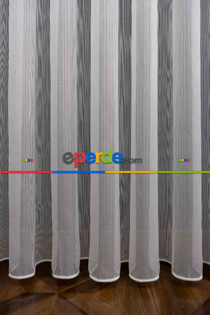 Mutfak - Ekru Kar Tül Ütü İstemeyen Fantazi Tül - İtinalı Dikiş Garantisi