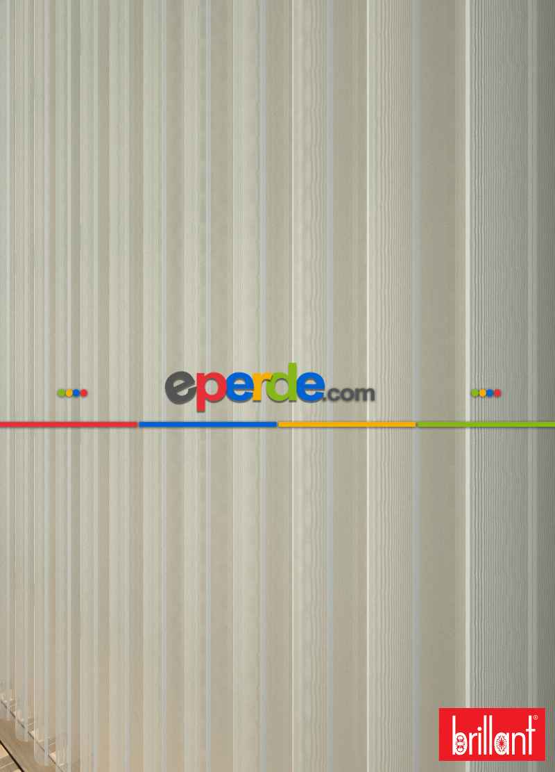 Brillant Akıllı Tül Perde Ekru Renkli Tül Dikey Zebra Perde Düz 1. Kalite