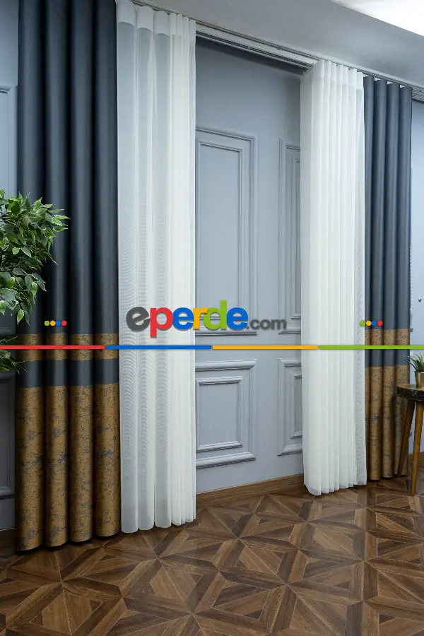 Lens Akıllı Dikey Tül Perde Bulut-13- Çok Renkli 2