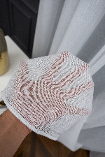 Bambu Düz Tül - Kurşunlu Tül Ekru