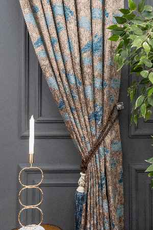 PatineDesenli Desenli Jakar Fon Perde 180 Cm