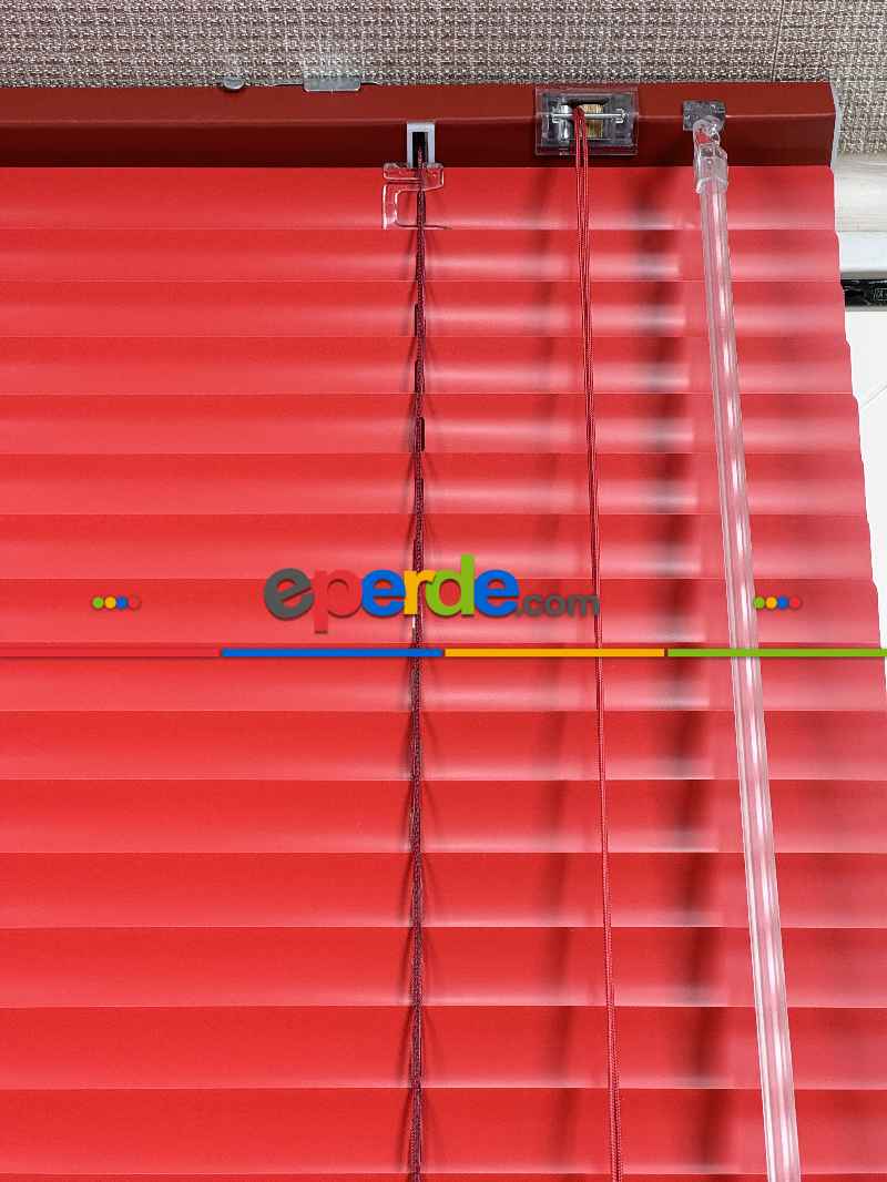 Kırmızı Alüminyum Jaluzi Perde - 25mm