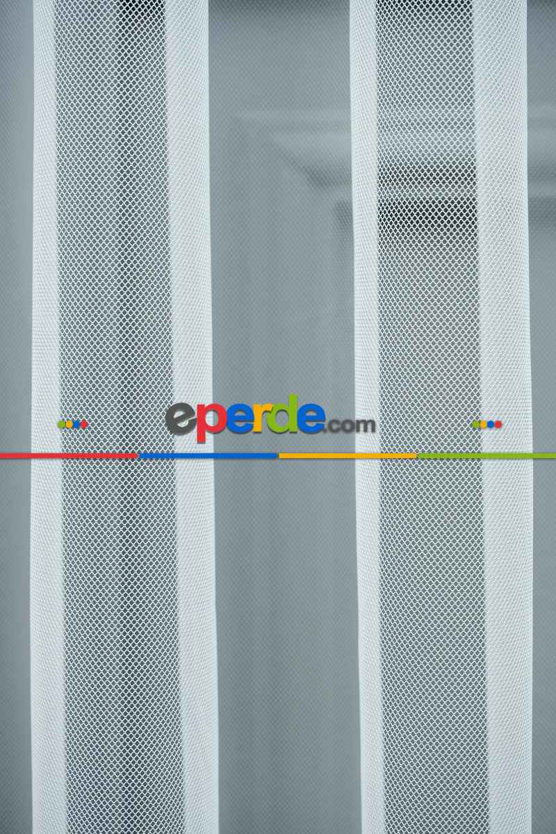 Hazır Tül Perde - 1/2 Seyrek Pile - Uzun Boy 250cm - Ebat Seçenekli - Dikili Hazır Uzun Tül 70cm X 250cm 