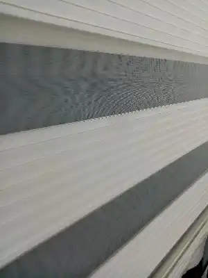 Oturma Odası - Zebra Perde Geniş Pileli(pliseli) Krem Renk 2021 Sezonu A Kalite Zebra Perde- Krem