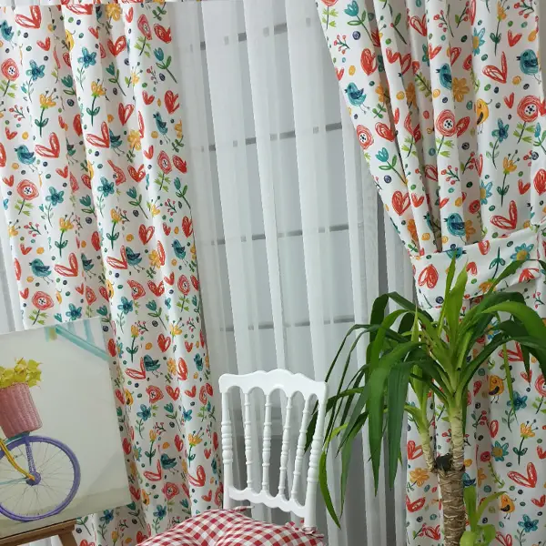 Çocuk Odası Fon Perde Evm437 _c - Kumaşı Kalındır Duck Bezi Değildir.- Yeşil-Mavi-Sarı-Beyaz-Pembe-Çok Renkli