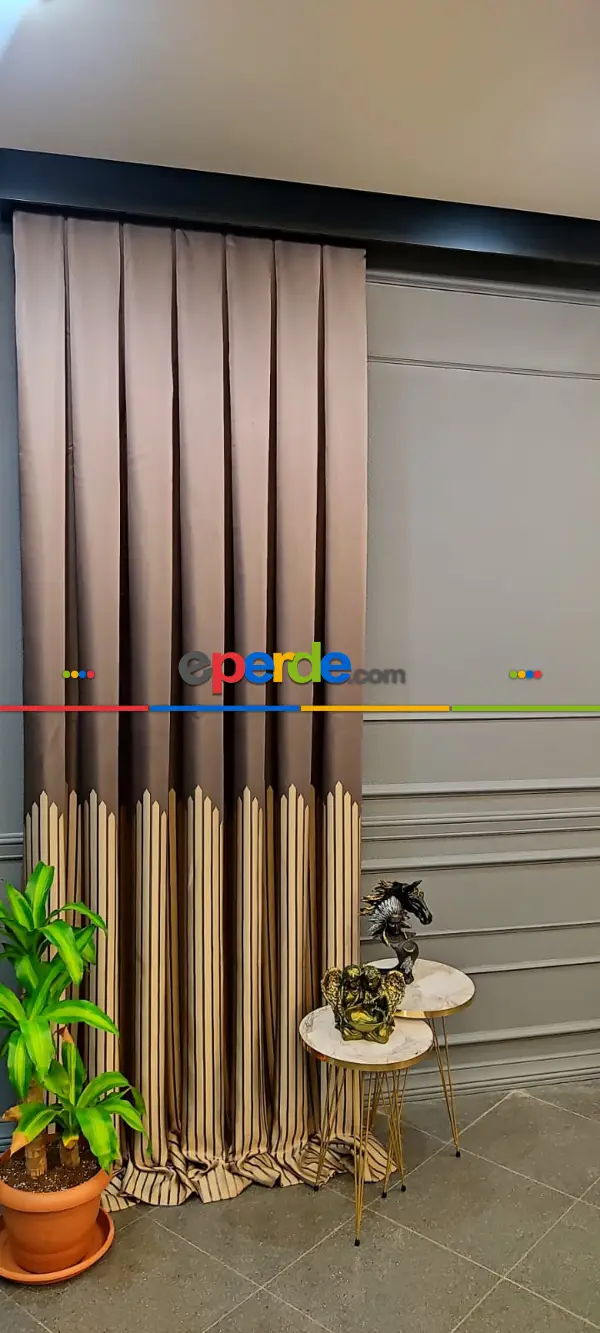 Salon Fon Perde - Pano Dokuma Fon Perde, Adet Fiyatıdır, İstediğiniz Boy Ölçüsünde Dikilir, Eni 50 İla 100cm Arası Seçenekler, Sık Piledir 50cm X 1cm 