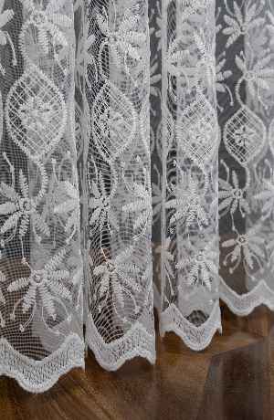 Brode Yoğun İşlemeli Tül Perde Çok Dökümlü - Ütü İstemez - İtinalı Dikiş