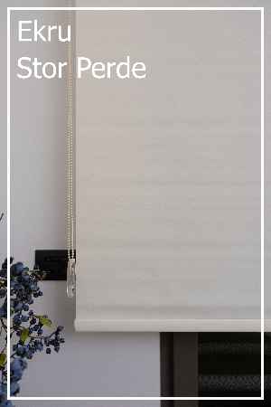 Stor Perde Yıkanabilir Leke Tutmaz A Kalite - Ekru Ve Beyaz- Beyaz-ekru