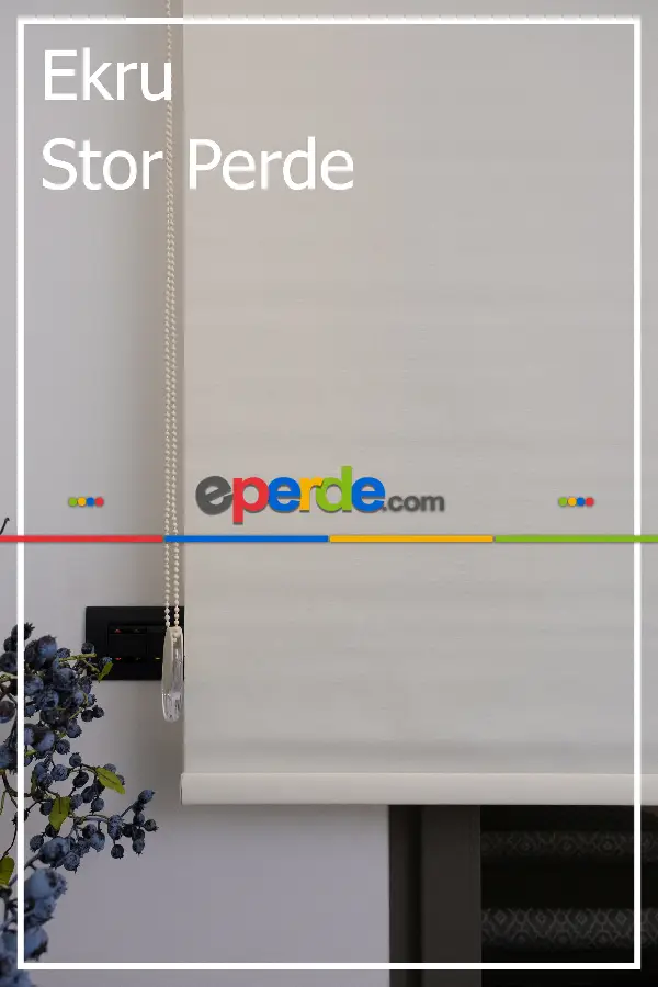 Stor Perde Yıkanabilir Leke Tutmaz A Kalite - Ekru Ve Beyaz- Beyaz-ekru