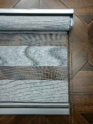 Gri Perle Home Düz Zebra Perde