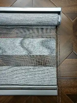 Gri Perle Home Düz Zebra Perde