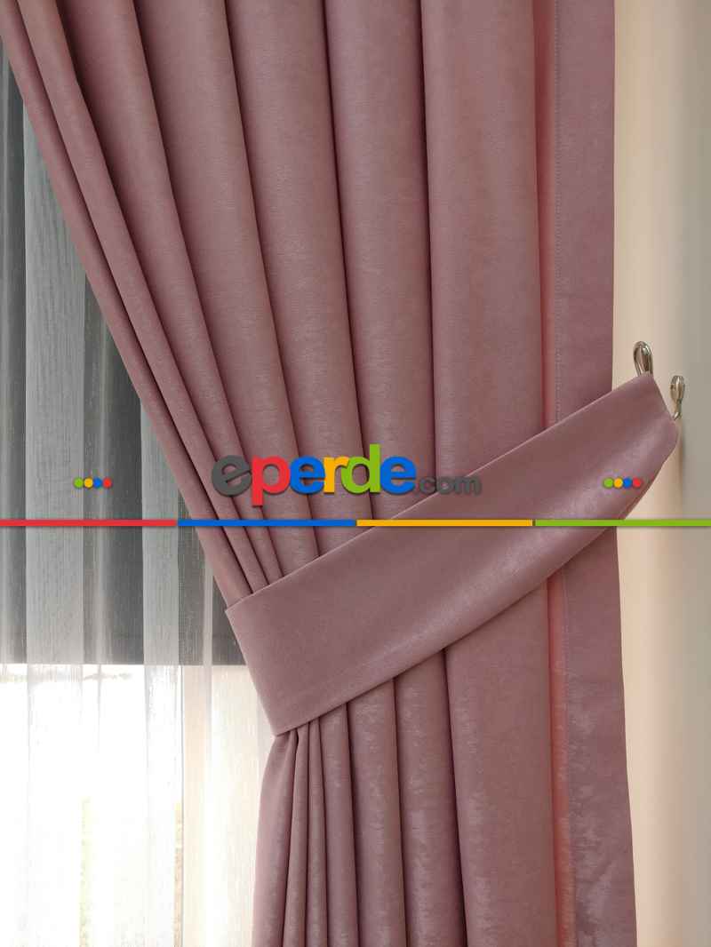 Soft Fon Perde-a.pudra- Pembe