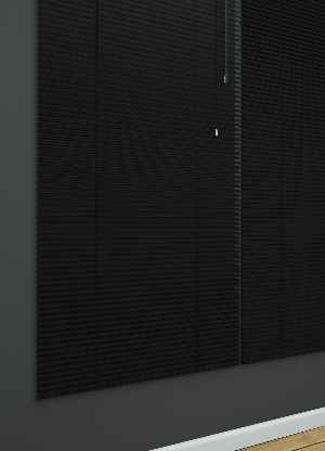 Siyah - Alüminyum Jaluzi Perde - Kalınlığında
