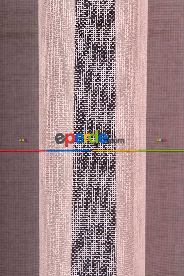 Yatak Odası - Pudra Pembe Düz Tül Perde