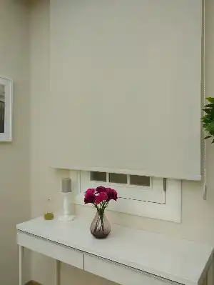 Stor Perde Sun Screen (pvc Kaplama) Kalın Dokulu- Krem Koyu