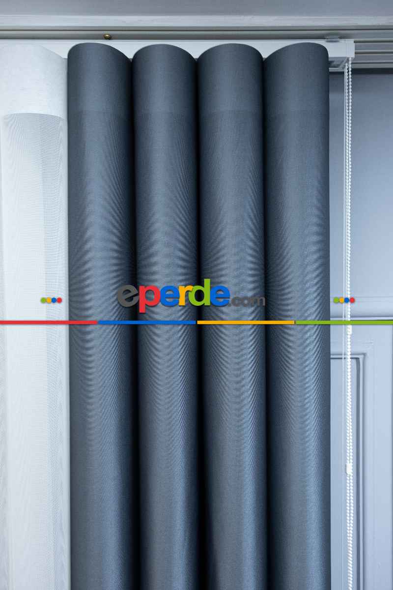 Lens Akıllı Dikey Tül Perde-15- Çok Renkli 2