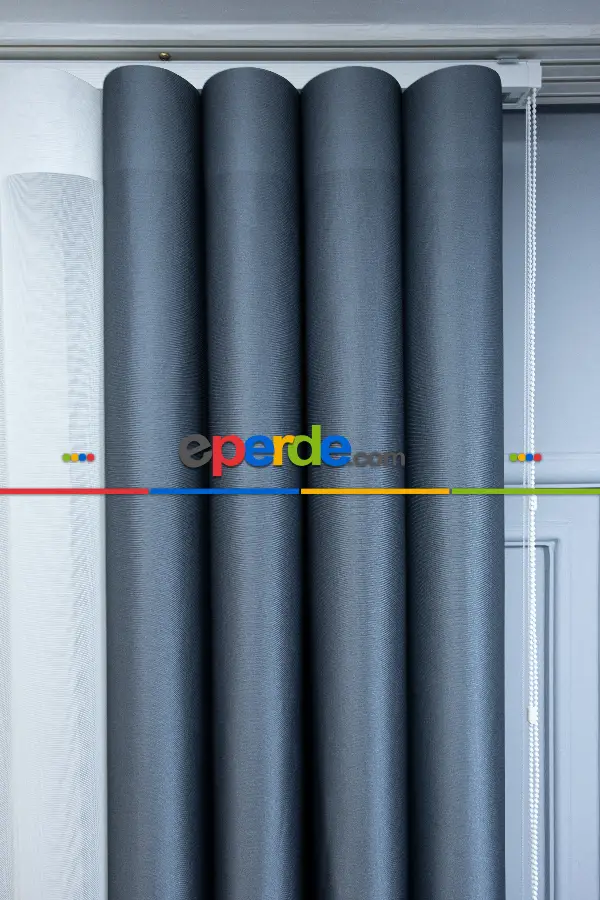 Lens Akıllı Dikey Tül Perde Bulut-15- Çok Renkli 2