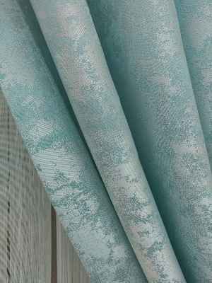 Açık Mavi Renk Jakar Desenli Fon Perde- Mavi Açık-mavi Doymamış