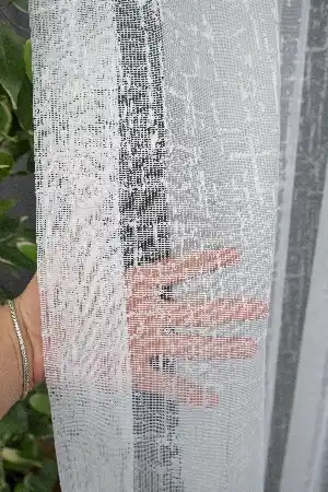 Taç Pırlanta Örme Tül Ekru