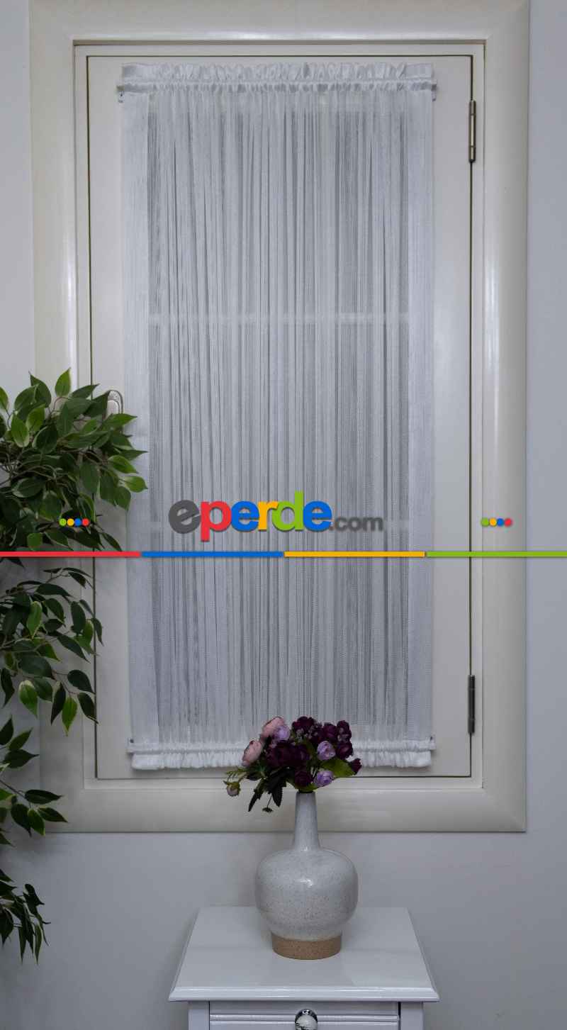 Briz Perde - Ekru Kar Tül Ütü İstemeyen Fantazi Tül