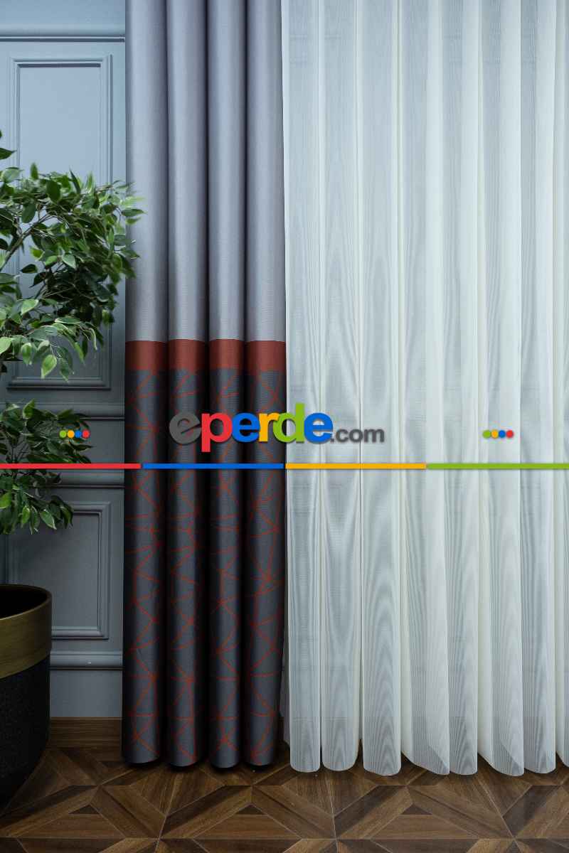 Yatak Odası - Lens Akıllı Dikey Tül Perde Koza-31- Çok Renkli 2