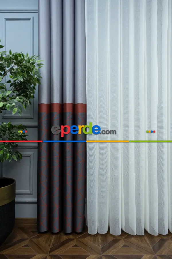 Lens Akıllı Dikey Tül Perde Koza-31- Çok Renkli 2