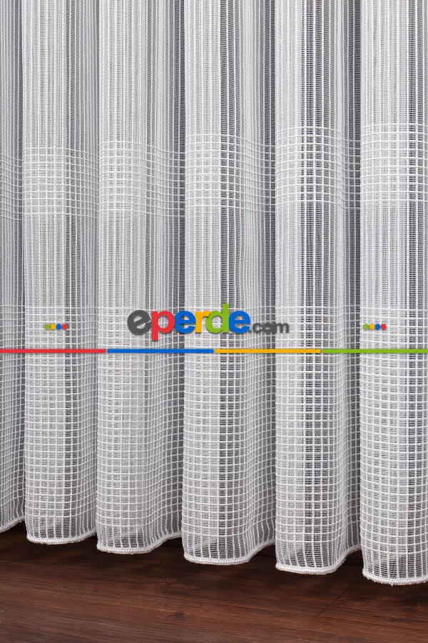 Sementa Düz Tül Perde - Ekru