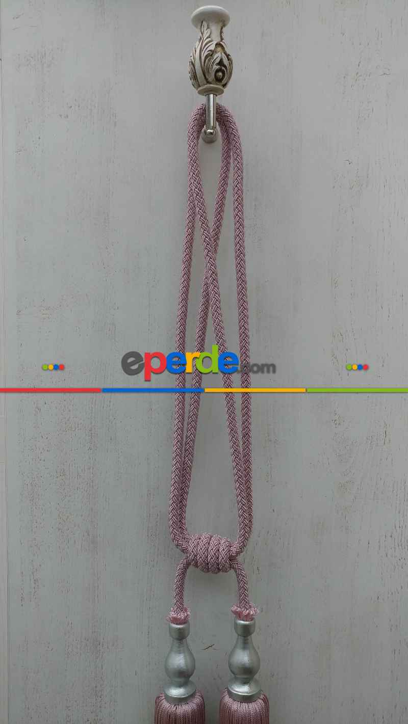 Gül Kurusu Rengi Braçol Perde Bağı- Gül Kurusu