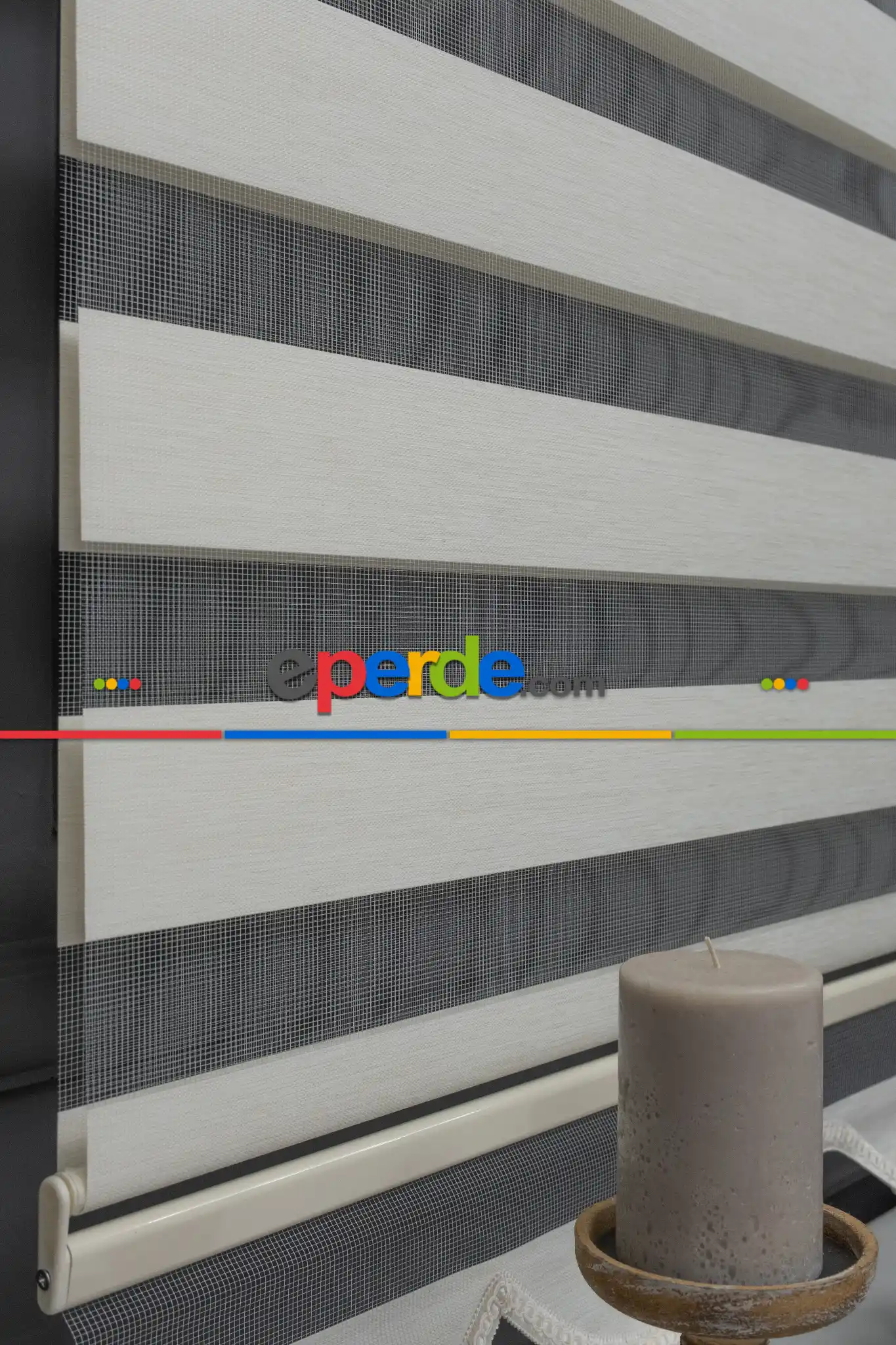 Krem Bambu Zebra Perde 100x200