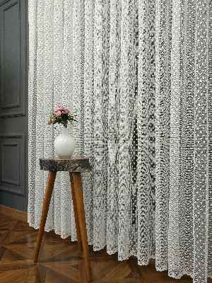 Çocuk Odası Örme Tül- Ekru