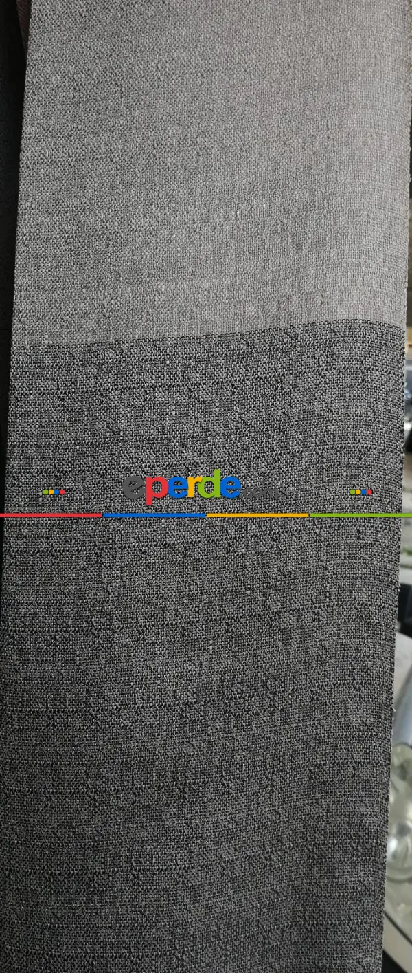 Haliç Keten Etek Pano Fon Perde - K.gri