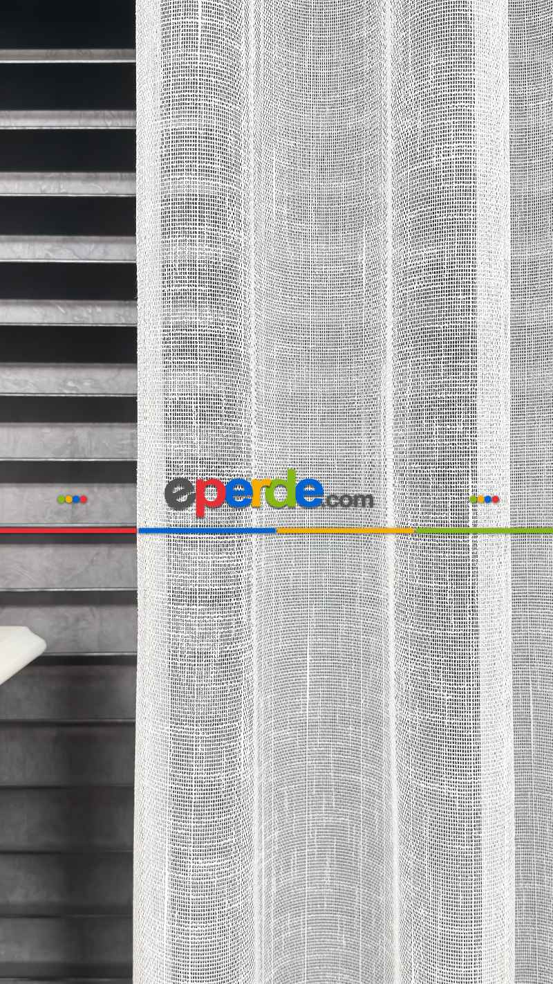 Mutfak - Natural Keten Tül Birinci Kalite İplikten Özel Üretilmiştir Ütü İstemez