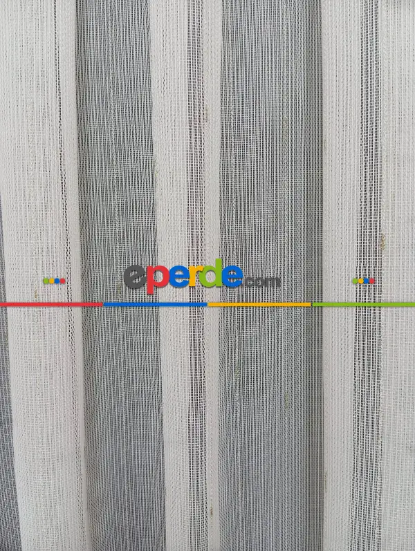 Salon - Keten Altın Gold Varak Simli Daho Tül Perde