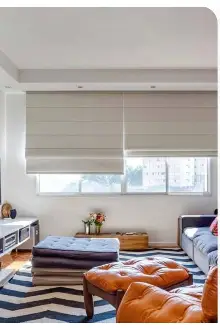 Bej Fon Kumaşından Katlamalı Perde