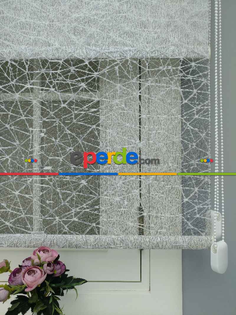 Çiftli Sistem Dantel Stor- Siyah-gri-füme-antrasit