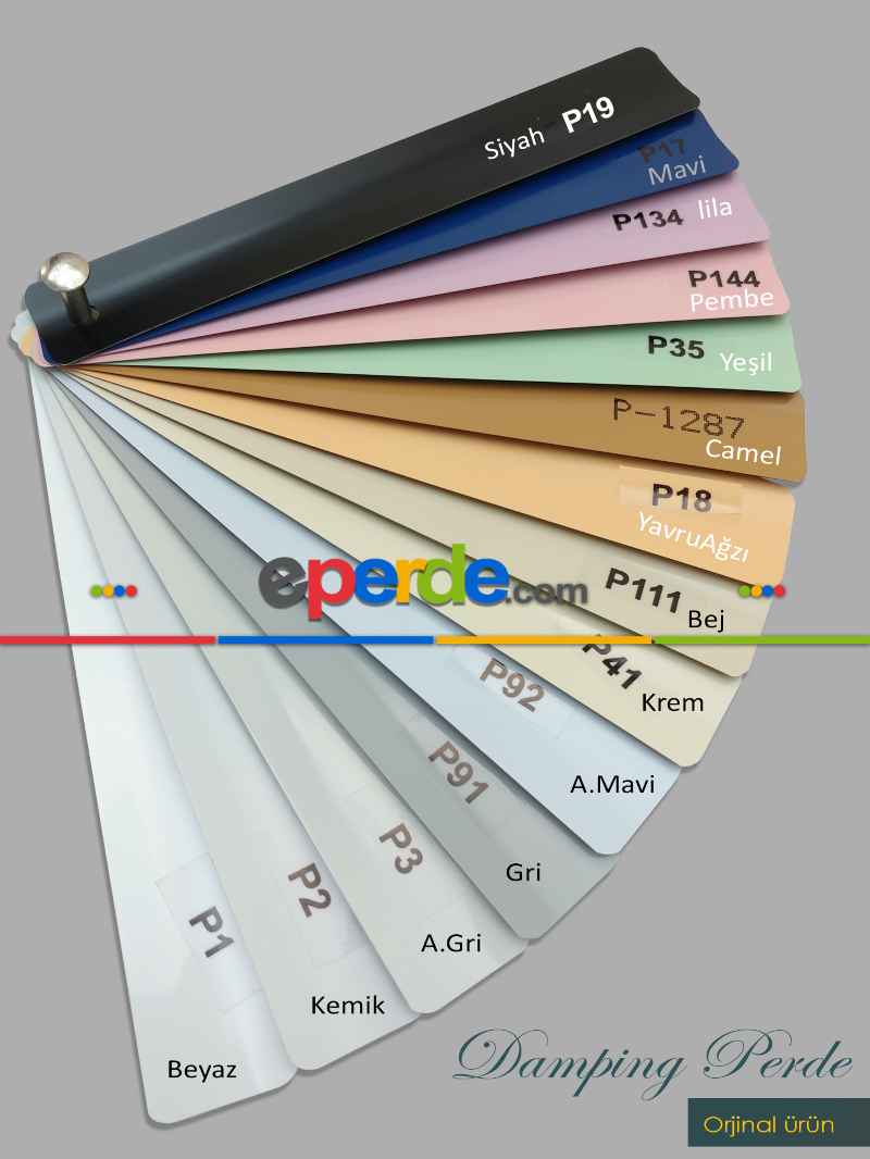 Mutfak Jaluzi Perde- Çok Renkli