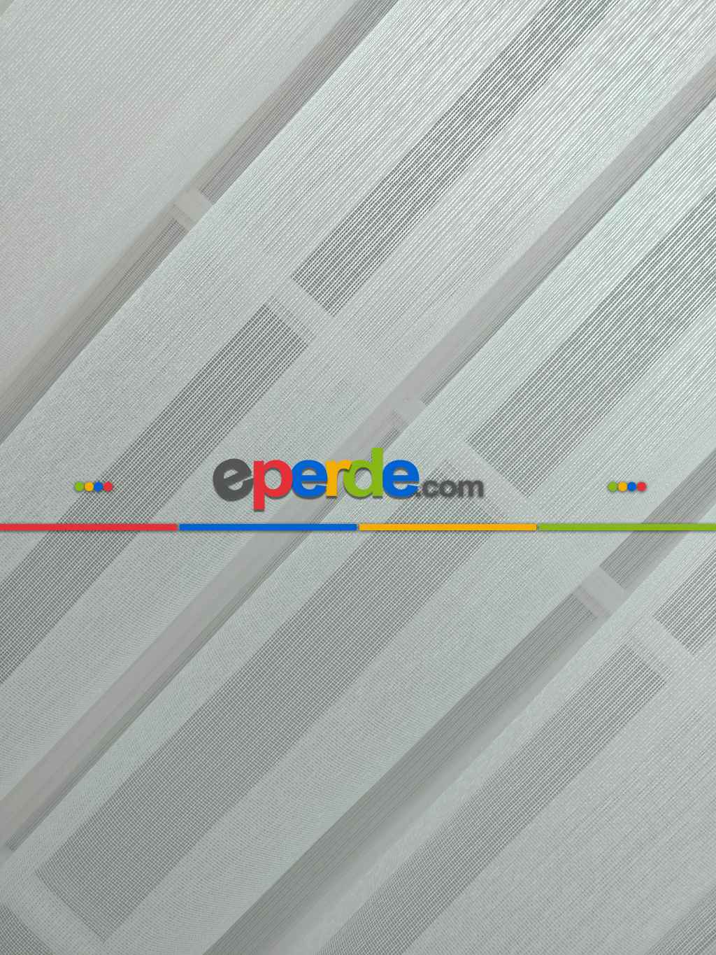 Ekru Sık Dokulu Çizgili Modern Düz Tül Perde - Ütü İstemez